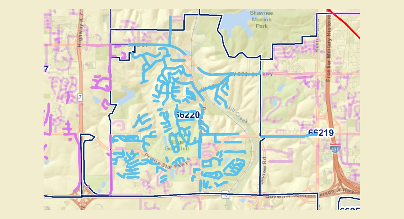 Olathe Northwest Map